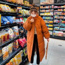 Cozy Knee-Length Cotton Jacket – Thick and Loose Fit Outerwear