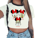 Kawaii Streetwear Crop Top – Graphic Tees for Best Friends