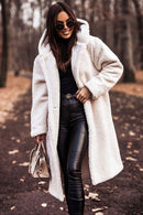 Chic Long-Sleeved Woolen Coat – Elegant Net Color Design