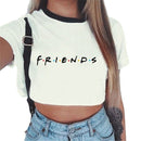 Kawaii Streetwear Crop Top – Graphic Tees for Best Friends