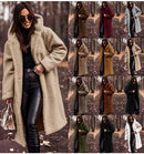 Chic Long-Sleeved Woolen Coat – Elegant Net Color Design