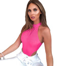 Sleek European-American Slit Jumpsuit – Sexy Halter Neck Vest Top