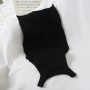 Casual Off-Shoulder Knitted Tank Top – Stretchy Crop for Women