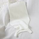 Casual Off-Shoulder Knitted Tank Top – Stretchy Crop for Women